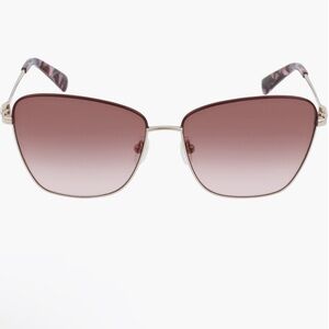 $199!Longchamp Light Brown Gradient Square Ladies Sunglasses LO153S 737 59 NEW!